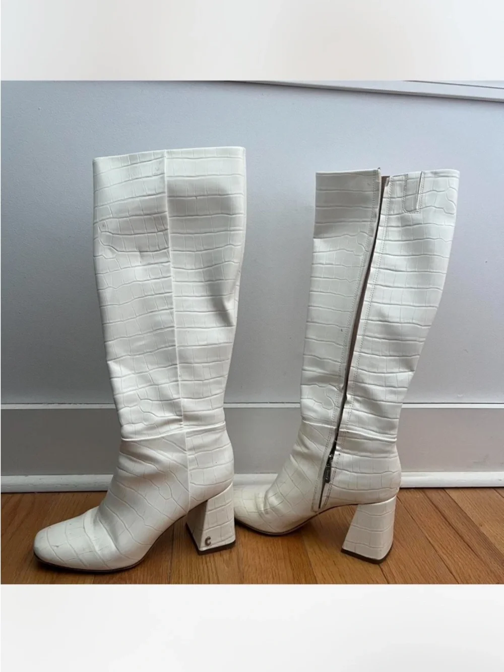 Circus by Sam Edelman crocodile knee high gogo boots - Picture 3 of 8